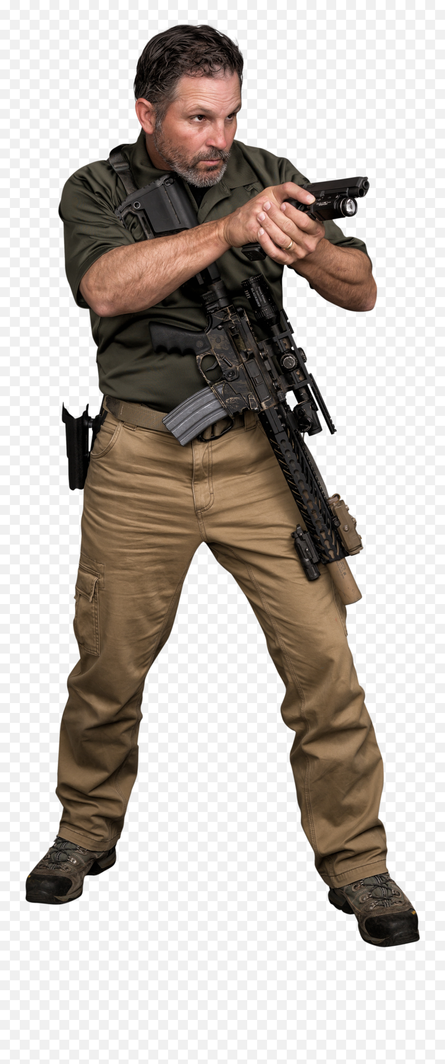 Guy With Gun Png Emoji,Gun Png