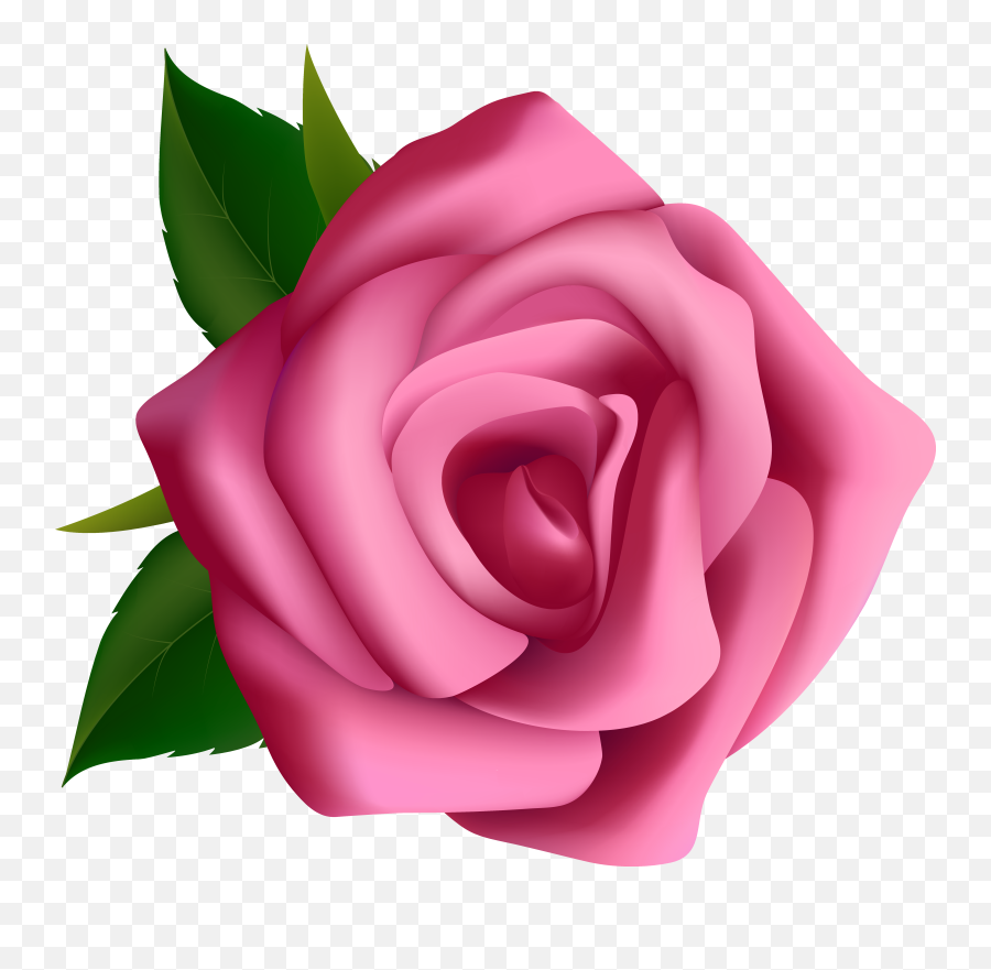 Pink Rose Clipart Png Image - Rose Pink Flower Clipart Emoji,Pink Rose Png
