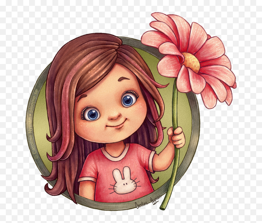 A Flower For You Cartoon Clip Art Cartoon Charecters - Flower For You Emoji,Patience Clipart