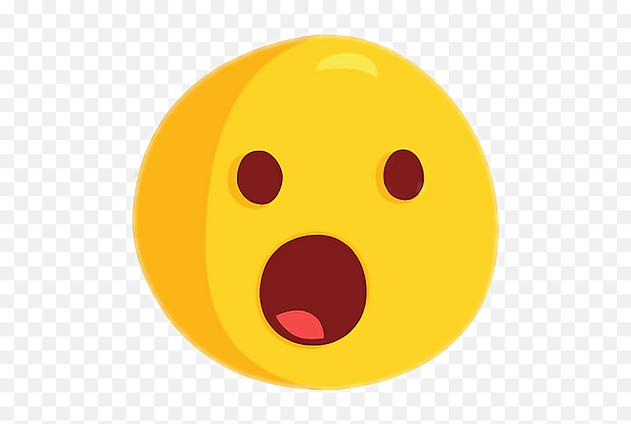 Download Emoji Shocked Cute Woah - Emoticon Wow,Shocked Emoji Transparent