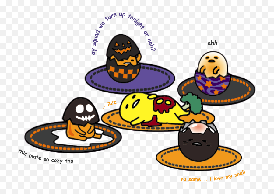 Source Gudetama The Lazy Egg Halloween - Halloween Gudetama Emoji,Gudetama Transparent