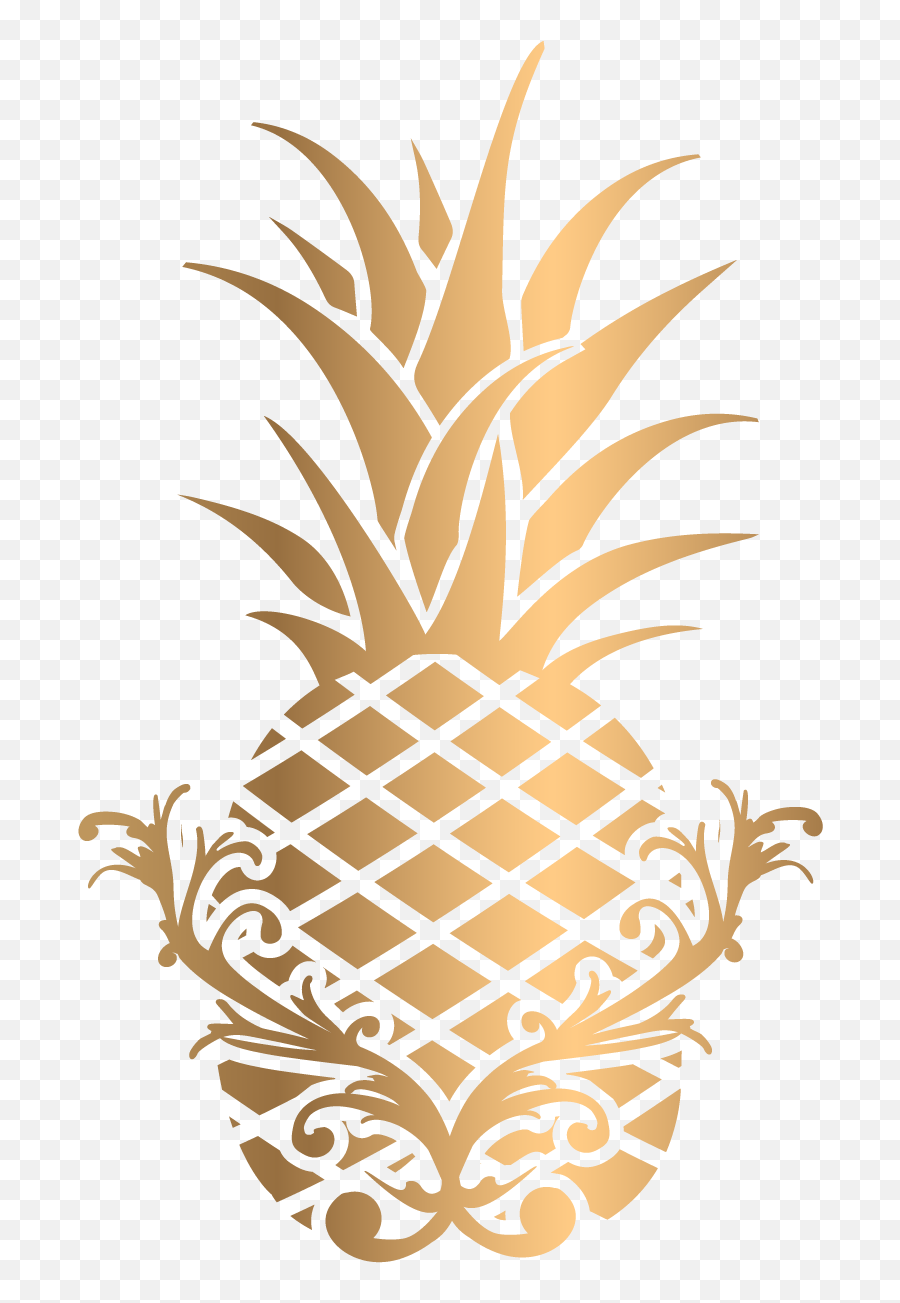 Download Charleston Estates - Transparent Gold Pineapple Transparent Background Gold Pineapple Emoji,Pineapple Transparent