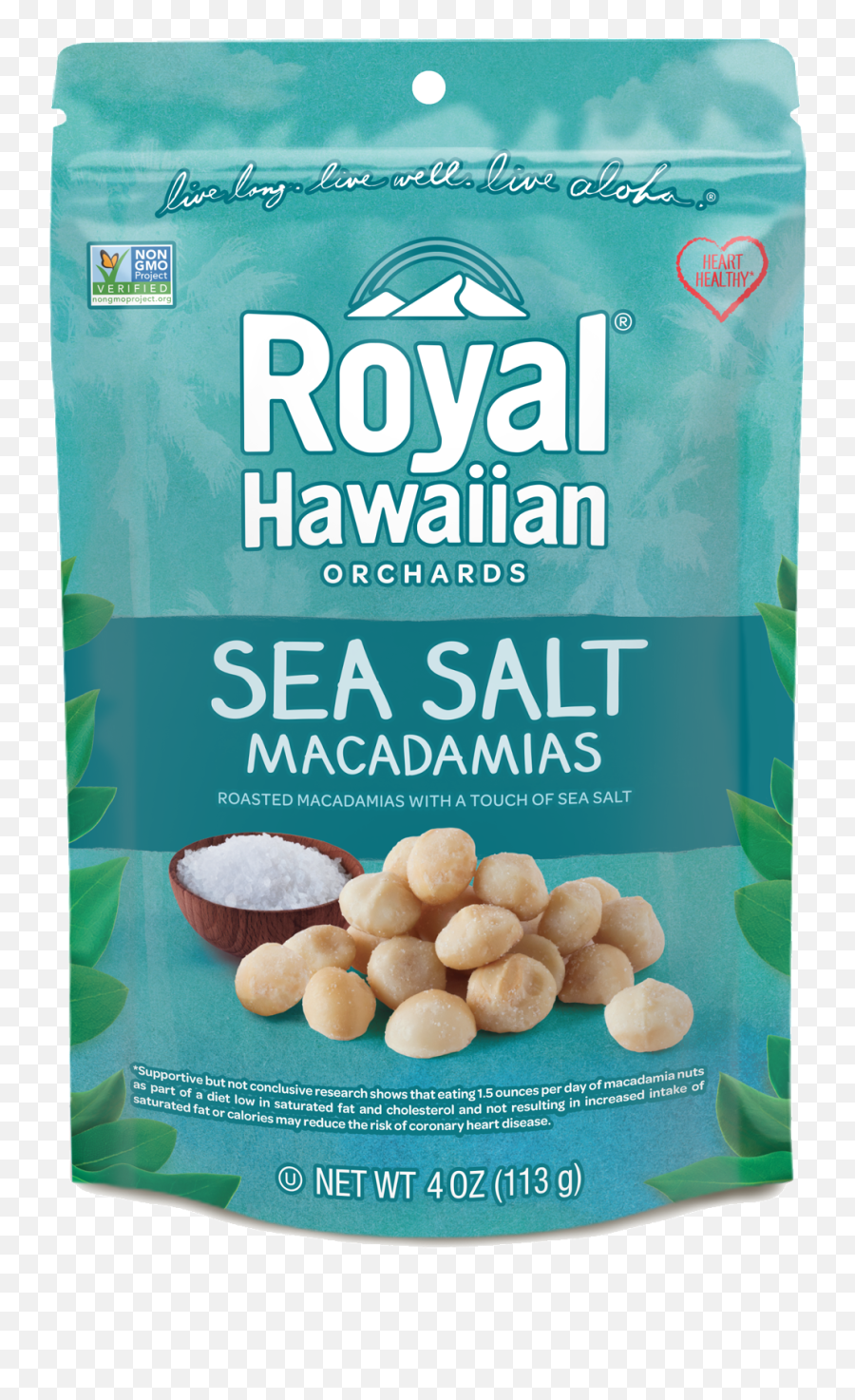 Natural Roasted Macadamia Nuts - Royal Hawaiian Sea Salt Macadamias Emoji,Non Gmo Project Logo