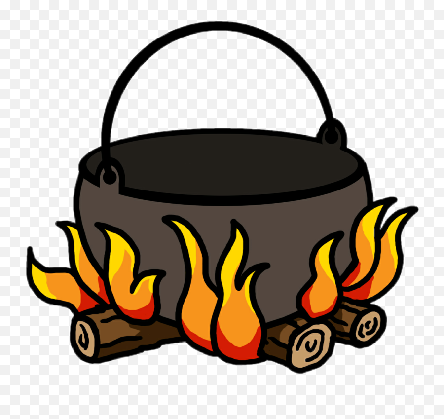 Fire - Fire Cooking Pot Clipart Emoji,Fire Pit Clipart