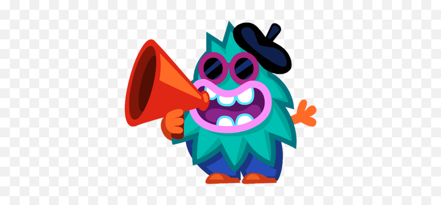 Marty The Mouthy Mogul Shouting Through Emoji,Megaphone Transparent