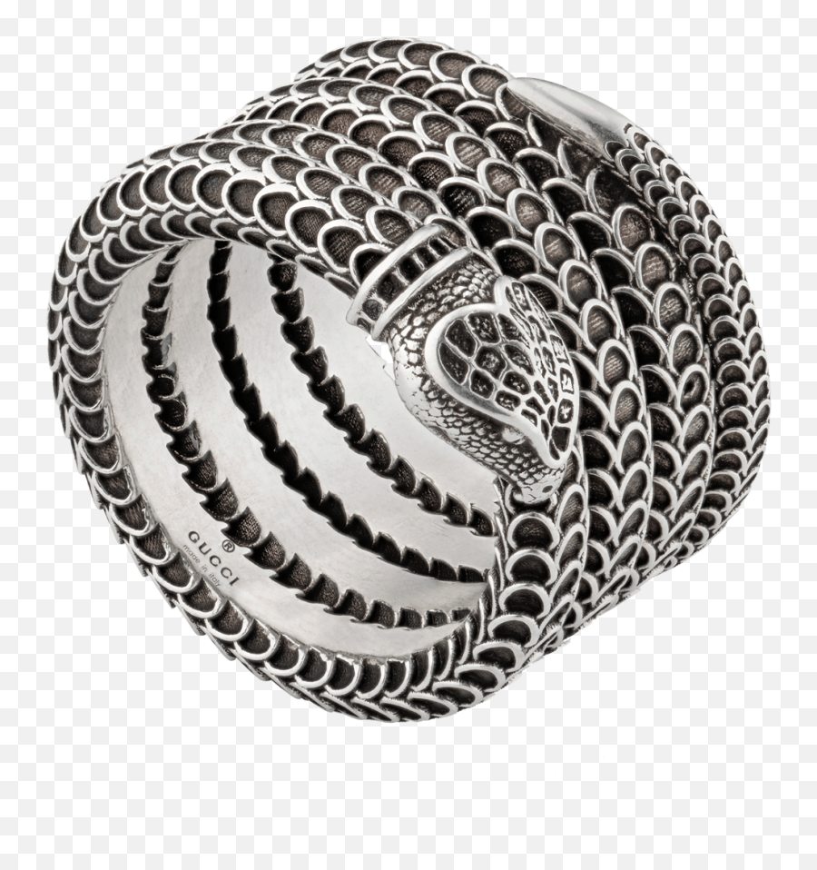 Gucci Garden Silver Snake Wrap Ring Emoji,Gucci Snake Logo