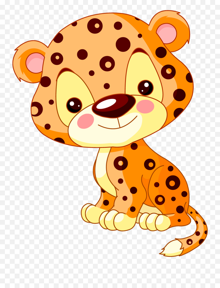 Jaguar Leopard Cheetah Cartoon Clip Art - Animalitos Bonitos Para Imprimir Emoji,Cheetah Clipart