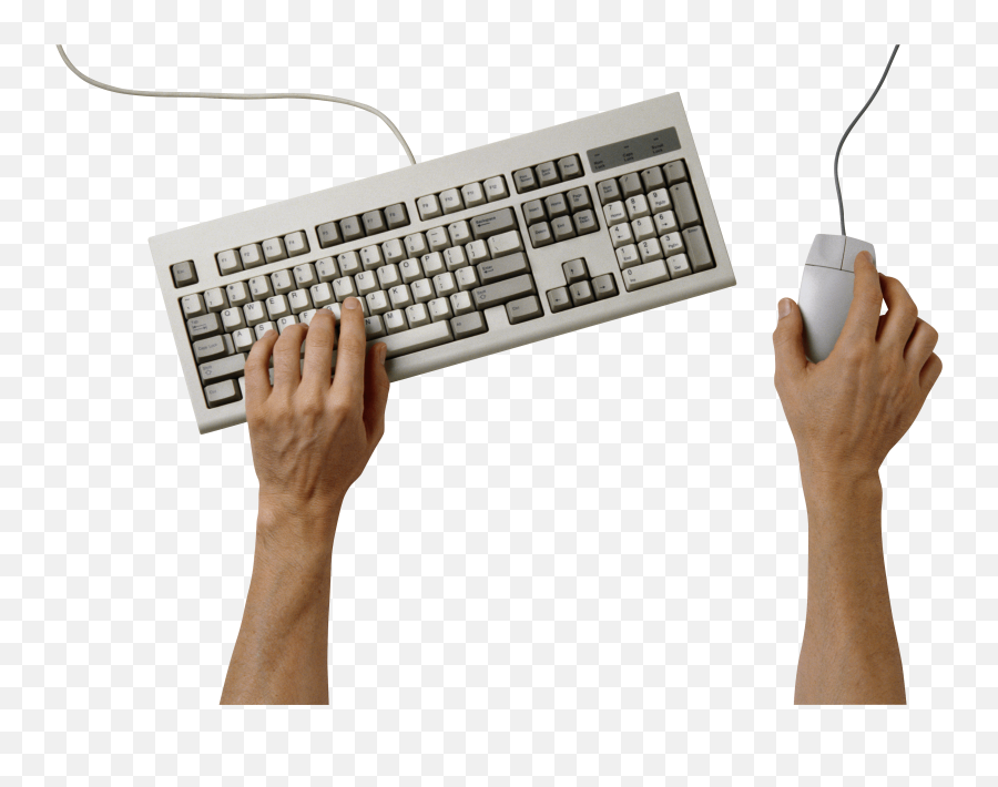 Download Hands On Keyboard Png Image Hq - Keyboard With Hands Png Emoji,Keyboard Png