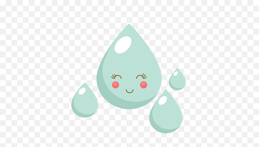 Cute Raindrop Clipart Clipartfest 2 - Gotinha Chuva De Amor Png Emoji,Raindrop Clipart