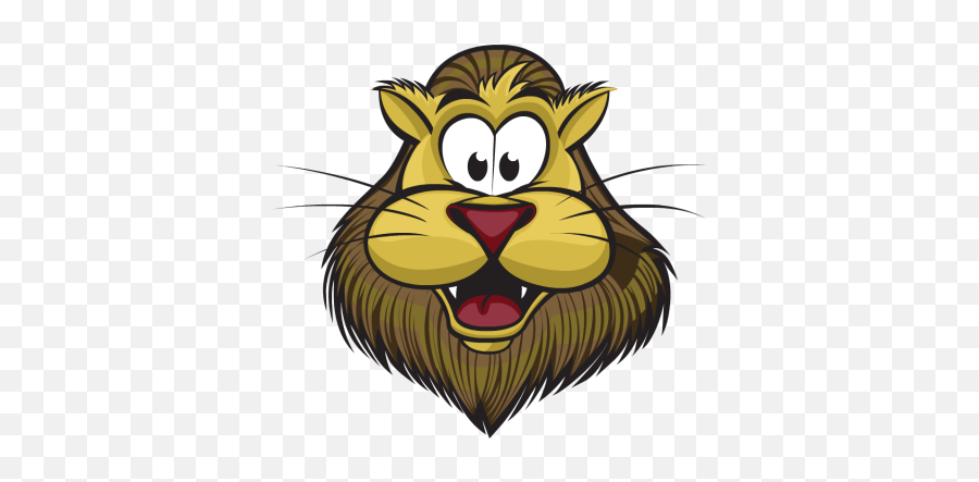 Surprised Lion - Shocked Lion Clipart Emoji,Lion Head Clipart