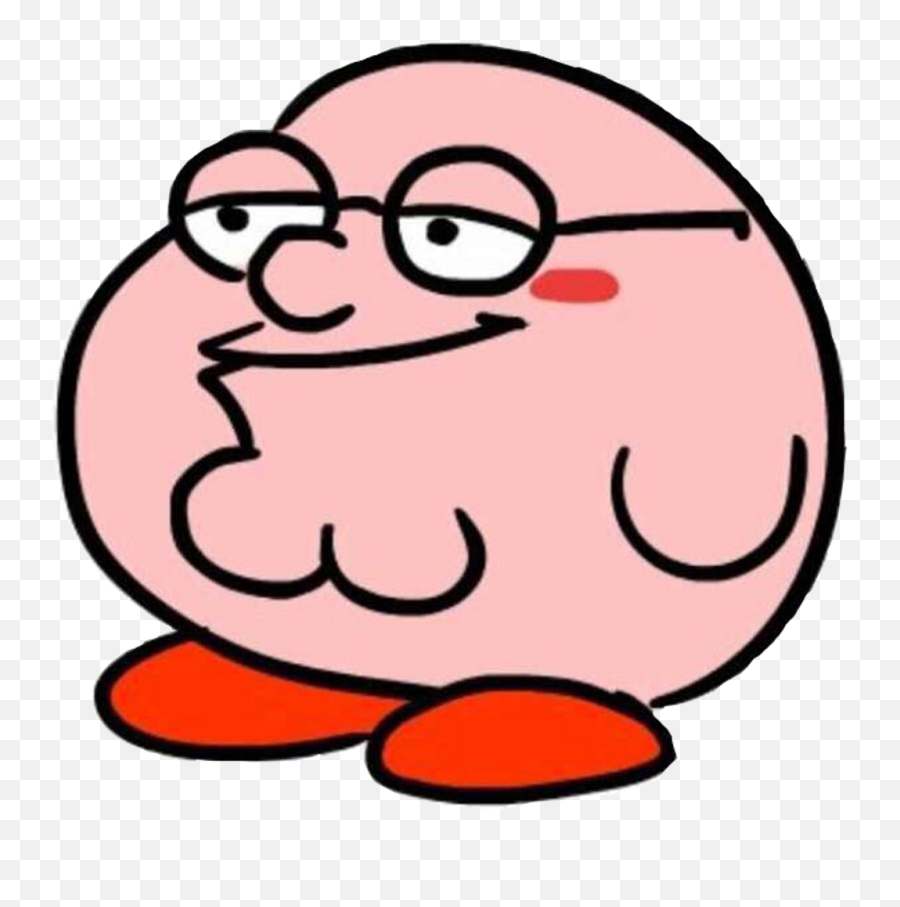 Kirby Sticker Clipart - Peter Griffin Kirby Png Emoji,Kirby Transparent