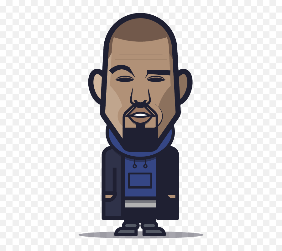 Loogmoji - Kanye West Cartoon Clipart Transparent Cartoon Fictional Character Emoji,Swimmer Clipart