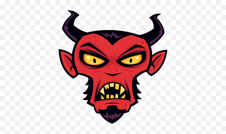 Devil Sign Of The Horns Cartoon - Mad Devil Emoji,Devil Png