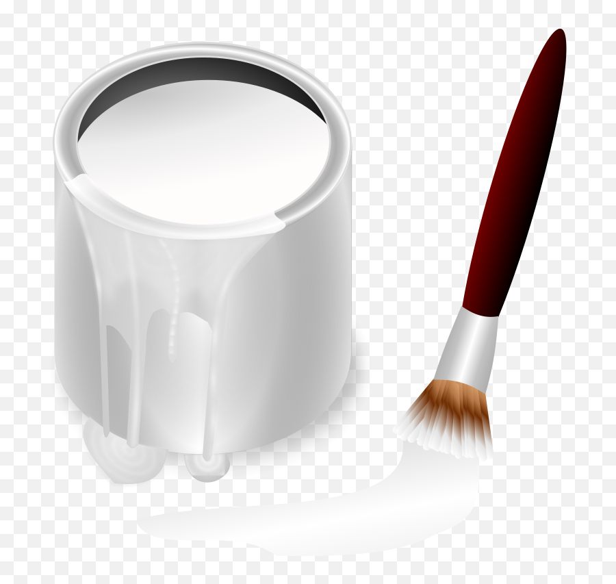 Color Bucket White - White Paint Bucket Transparent Emoji,Color Clipart