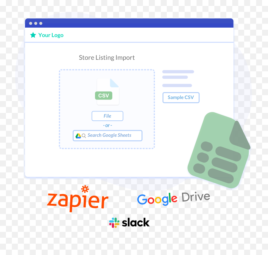 Easycsv - Csv Importer Tool For Your App Zapier Salesforce Emoji,Airtable Logo