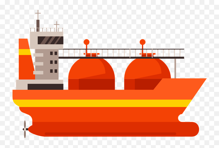 Liquid Nitrogen Gas Tank Ship Clipart Free Download - Lng Emoji,Transportation Cliparts