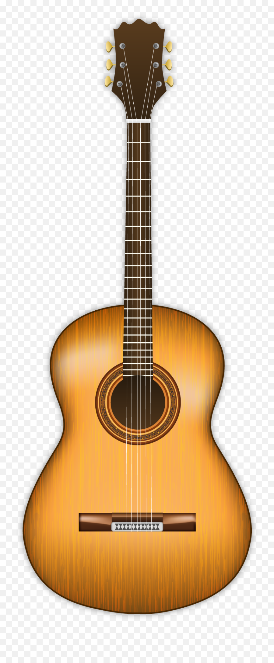 Single Acoustic Guitar Png - Solid Emoji,Guitar Png