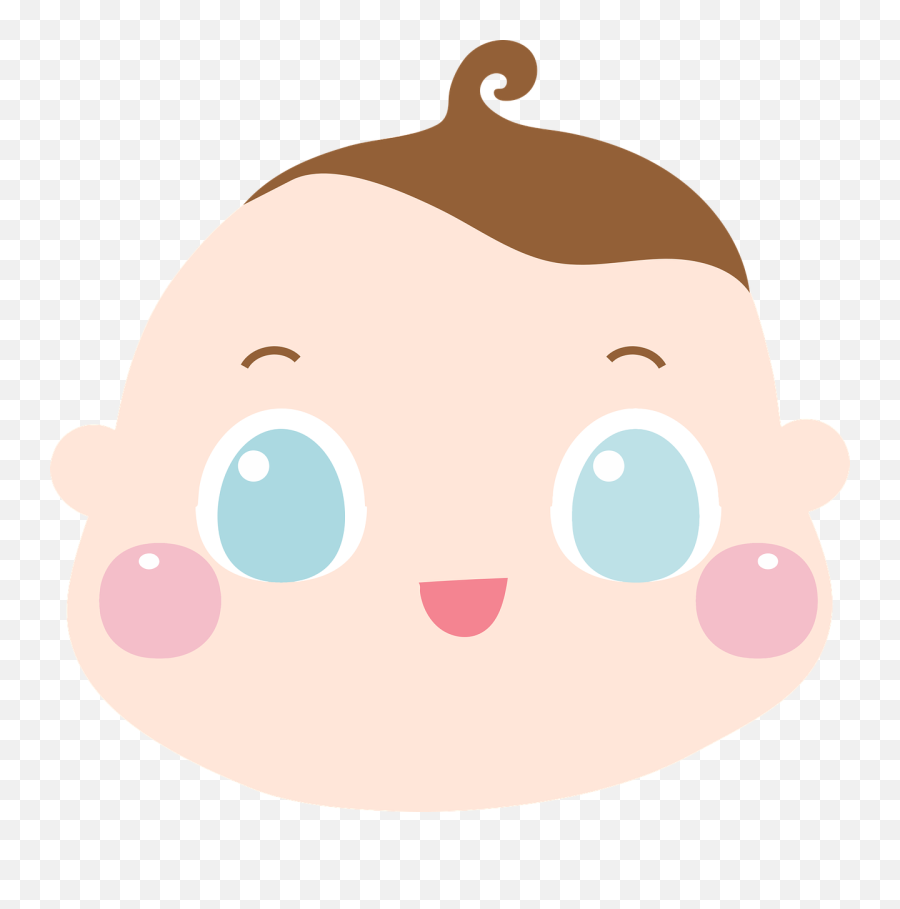 Baby Face Clipart - Gambar Kepala Bayi Kartun Emoji,Baby Face Clipart