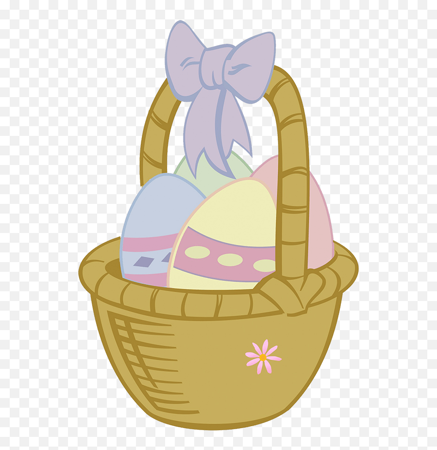 Free Easter Egg Basket Png File - Cartoon Easter Egg Basket Png Emoji,Easter Basket Png