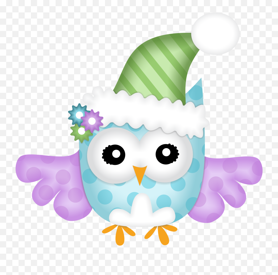 Christmas Owls Emoji,Christmas Owl Clipart