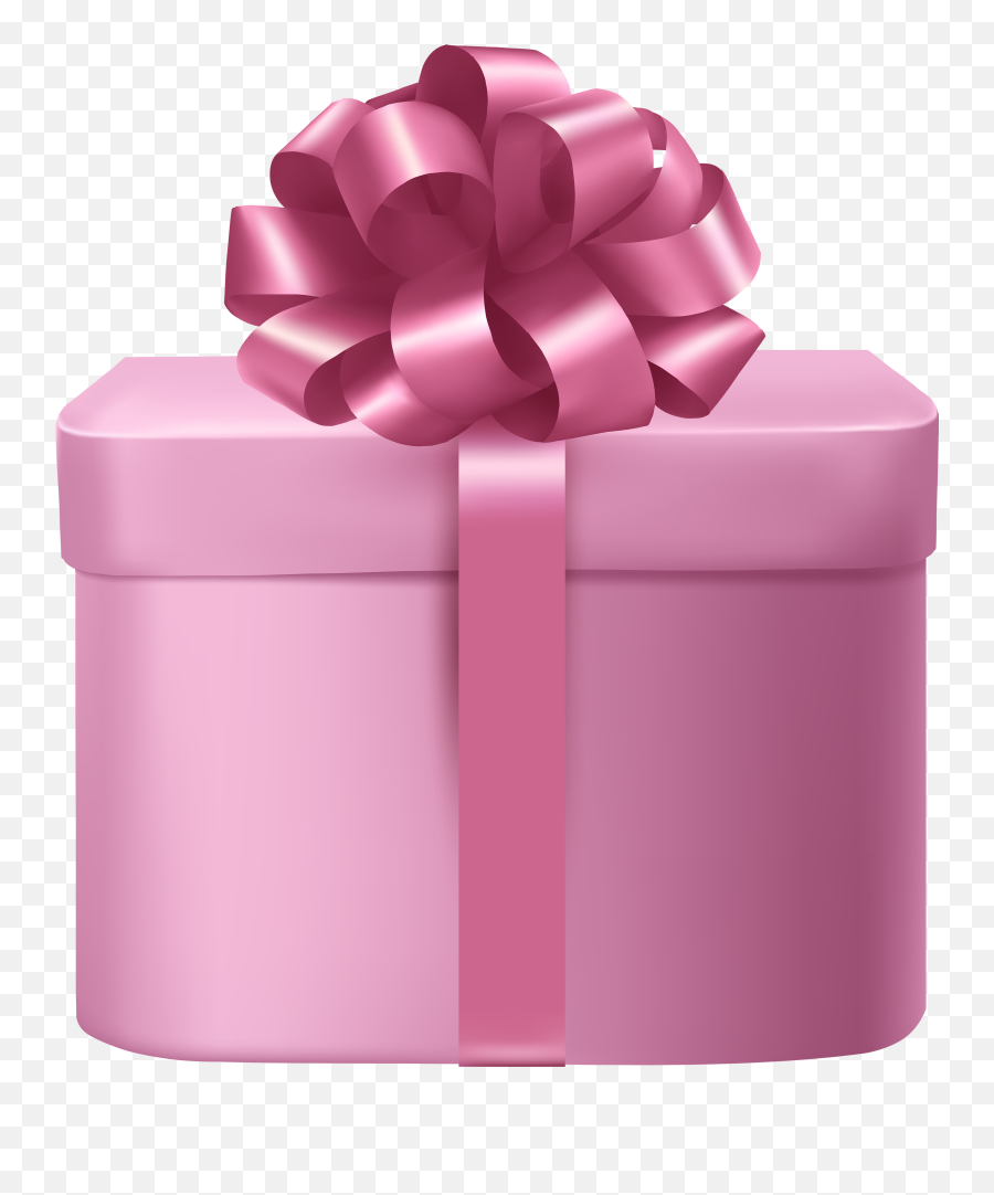 Download Pink Gift Png Clipart - Gift Box Pink Png Emoji,Gift Clipart