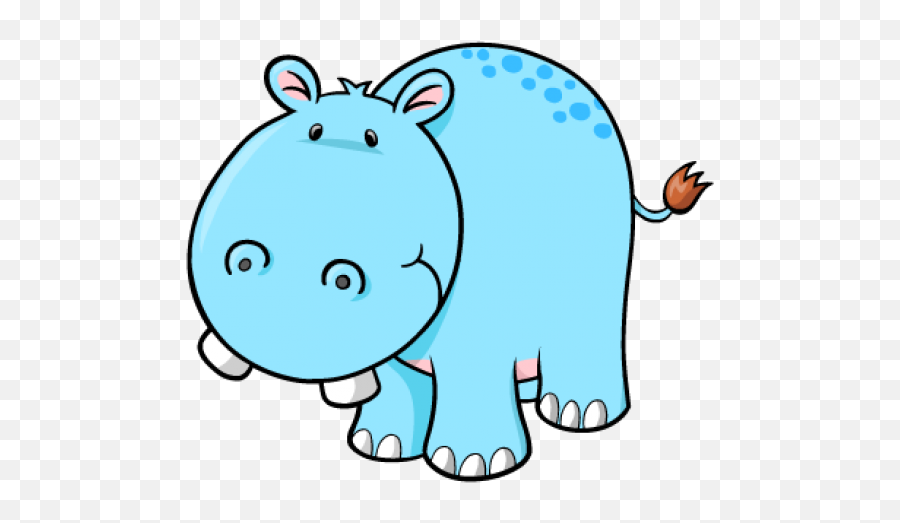 Cartoon Hippo Clipart - Cartoon Hippopotamus Png Cute Emoji,Hippo Clipart