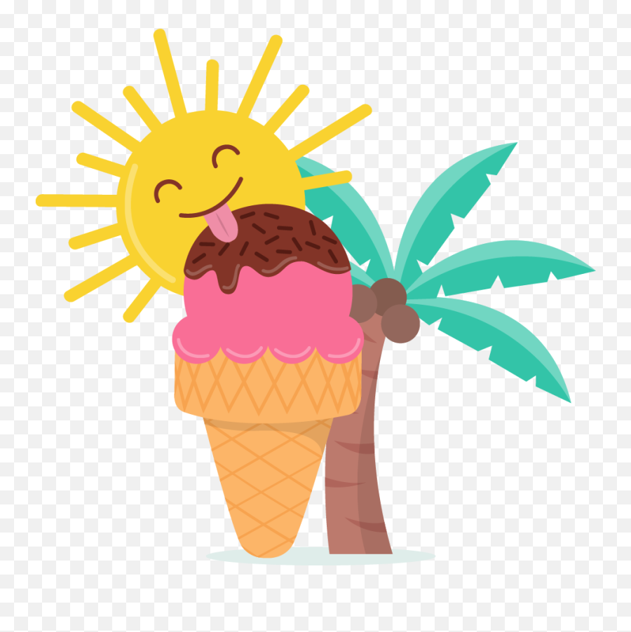 Cartoon Ice Cream Png - Clipart Png Ice Crean Emoji,Ice Cream Clipart