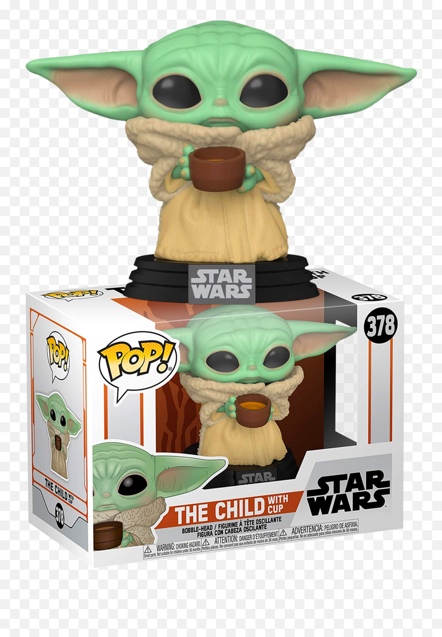 Star Wars The Mandalorian - The Child With Cup Pop Vinyl Emoji,Baby Groot Clipart