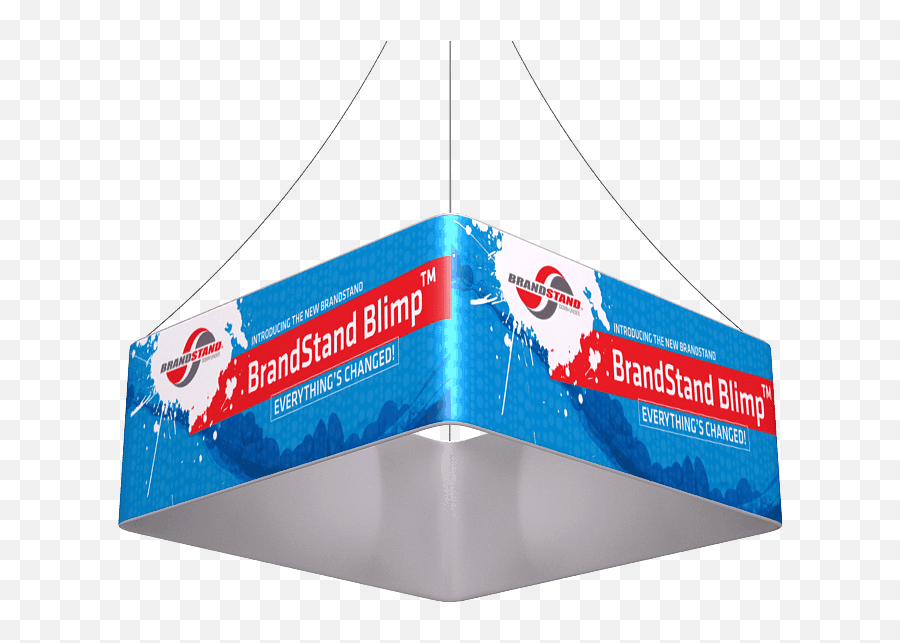 Brandstand Blimp Ceiling Hanging Banner Quad Curved 15 Emoji,Hanging Banner Png