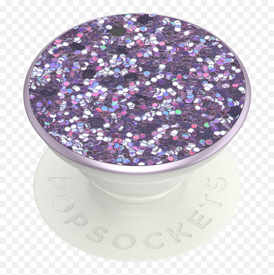 Sparkle Lavender Purple Popgrip Popsockets Official Emoji,Purple Glitter Png