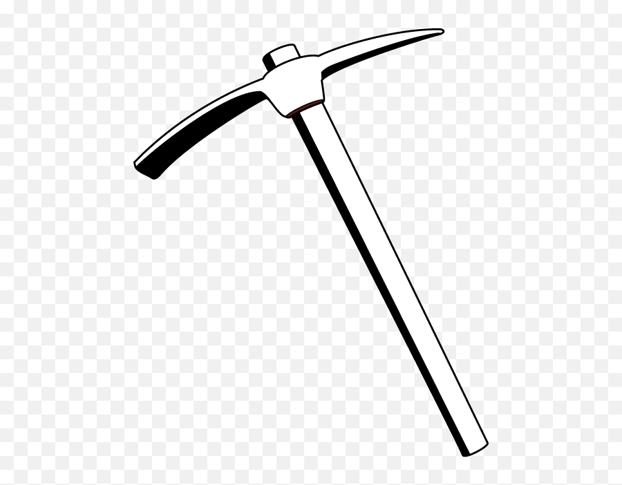 Download Clip Weapon Pickaxe Paper Black White Hq Png Image Emoji,Pick Axe Clipart