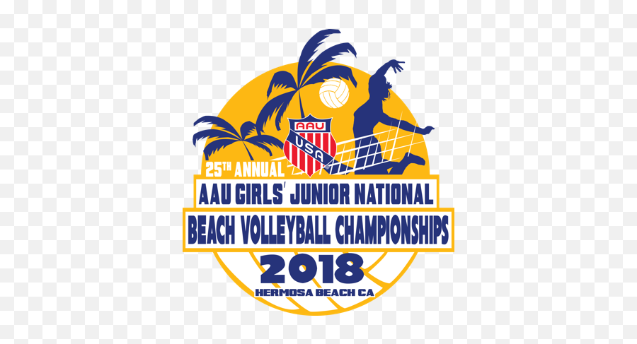 Aau Beach Volleyball Logo - Aau Karate Emoji,Volleyball Logo