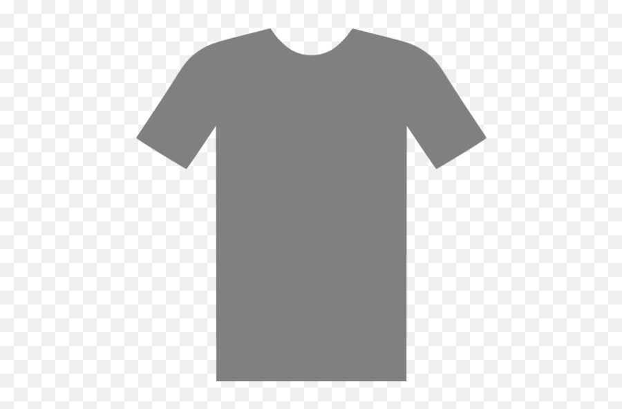 Gray T Shirt Icon - Free Gray Clothes Icons Short Sleeve Emoji,Transparent Shirt