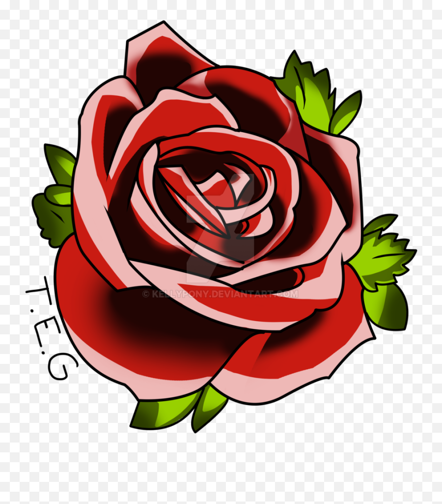 Red Rose Tattoo Png Transparent Background Free Download - Rose Back Tattoo Png Emoji,Tattoo Png