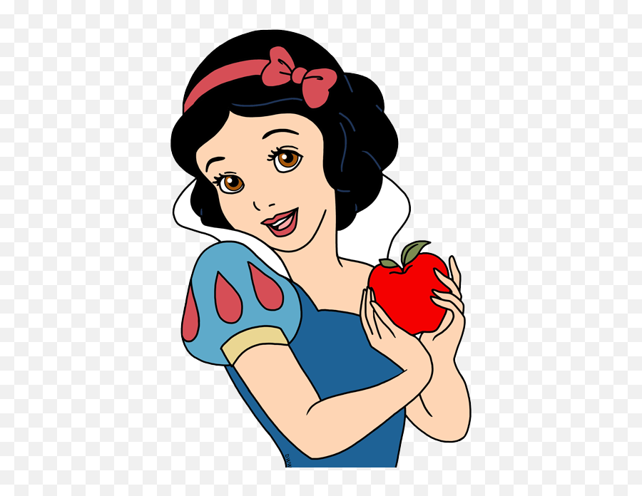 Snow White With An Apple - Snow White Clipart Emoji,Snow White Clipart