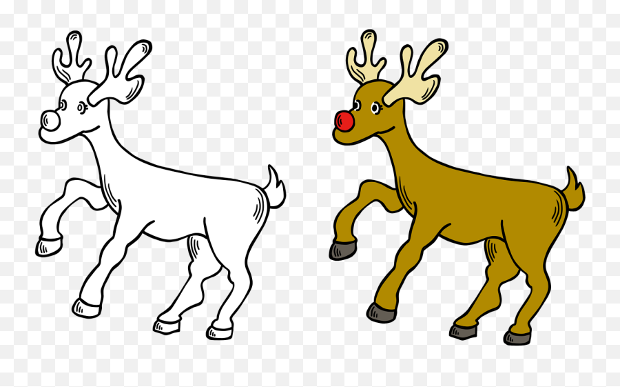70 Free Rudolph U0026 Reindeer Images - Pixabay Animal Figure Emoji,Rudolph The Red Nosed Reindeer Clipart