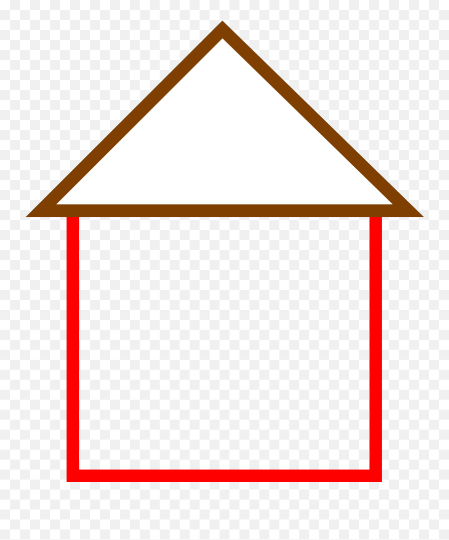 House Outline Svg Vector House Outline - Simple House Shape House Outline Emoji,House Outline Png