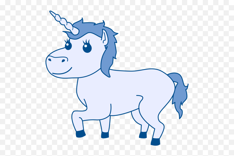 Download Unicorn Clipart Silly - Blue Unicorns Clipart Png Emoji,Unicorn Clipart
