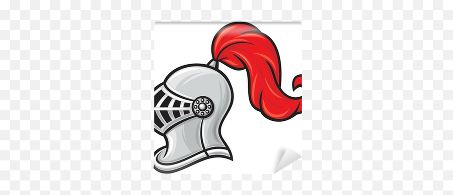 Knight Helmet Wall Mural Pixers - Cartoon Knight Helmet Emoji,Knight Helmet Logo