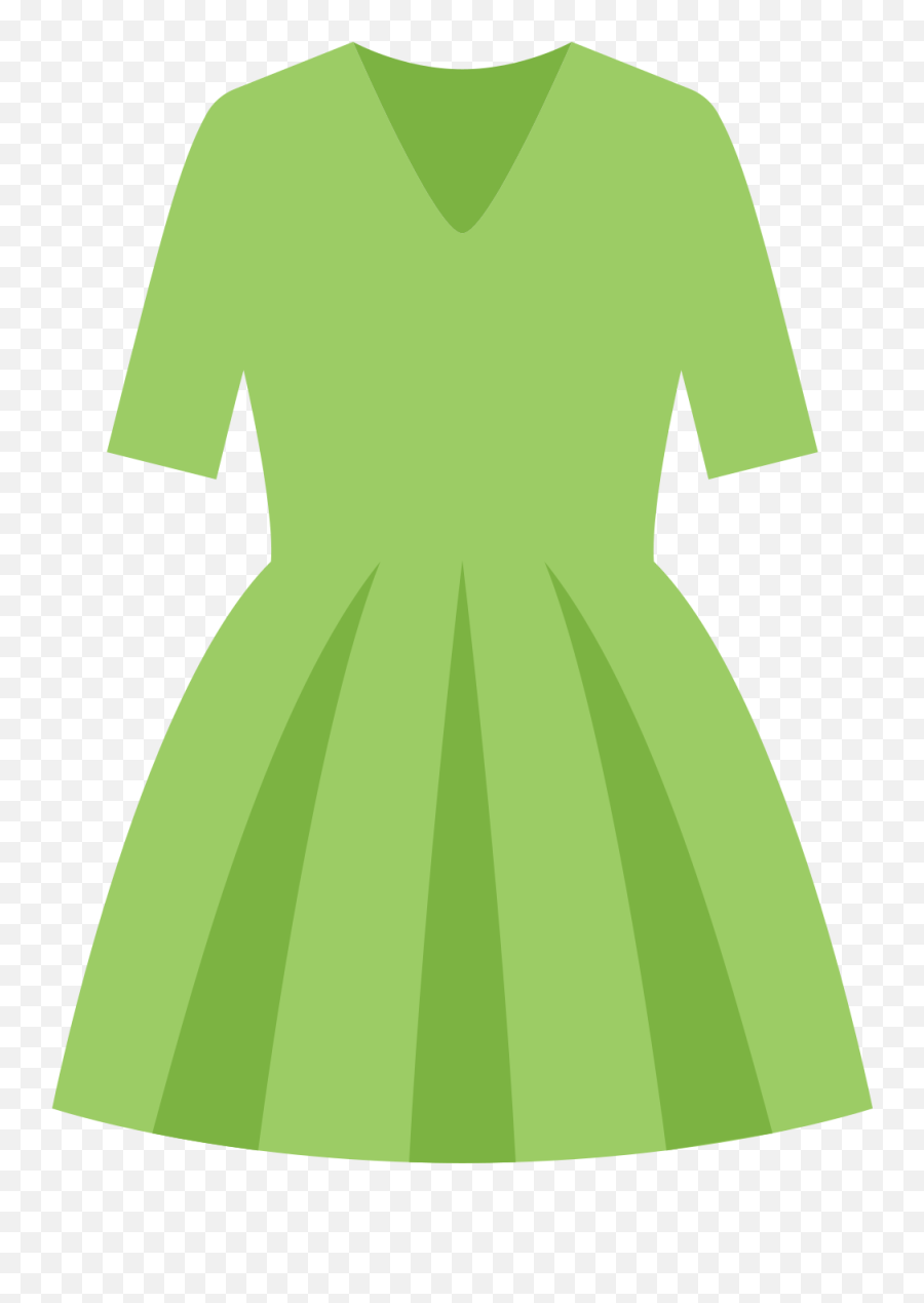 Download Portable Icons Dress Computer - Green Dress Clipart Emoji,Dress Clipart