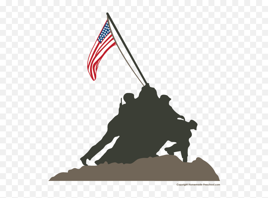 Fun And Free Clipart Clip Art Patriotic Pictures Patriotic - Us Marine Corps War Memorial Drawing Emoji,Veterans Day Clipart