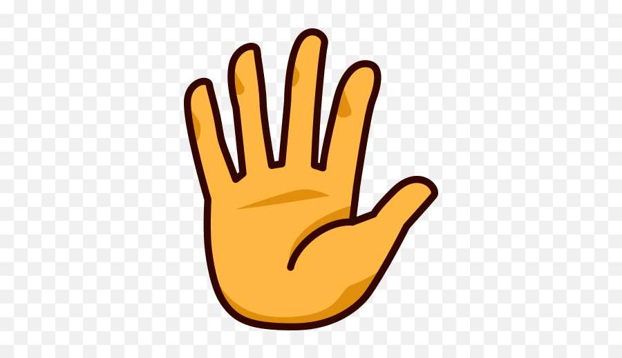 8 Hand Emoji Clipart - Preview Raised Hand With,Child Raising Hand Clipart
