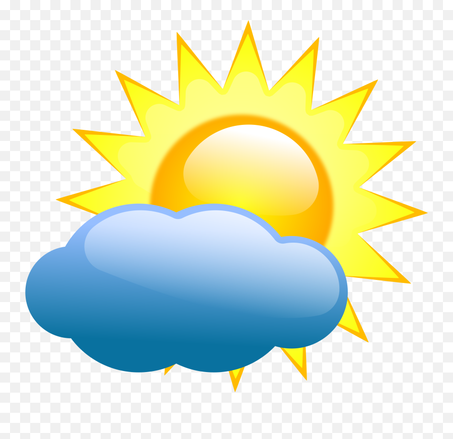 Weather Symbols Sunny Transparent - Weather Emoji,Sunny Clipart