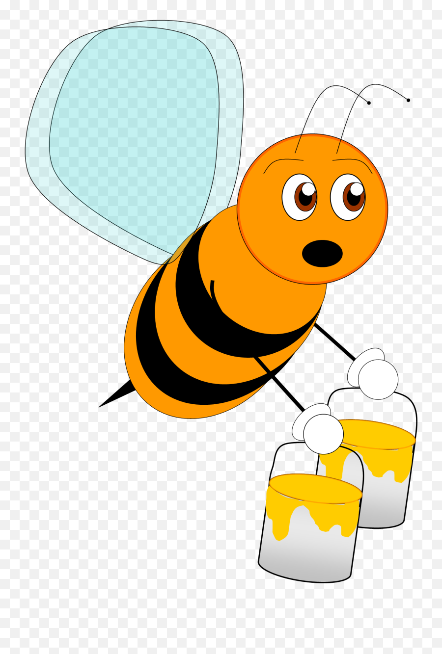 Free Flying Bee Cliparts Download Free Clip Art Free Clip - Orange Honey Bee Cartoon Emoji,Bees Clipart