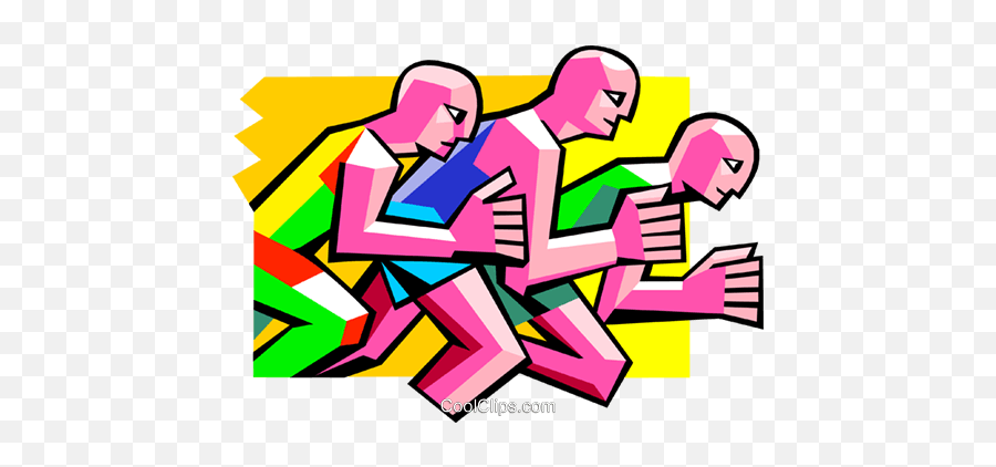 Runners Track Field Royalty Free - Clipart Of On Your Mark Get Set Go Gif Emoji,Track And Field Clipart