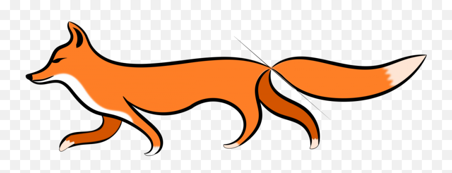 Fox Clipart Walking - Clip Art Fox Transparent Background Emoji,Fox Clipart