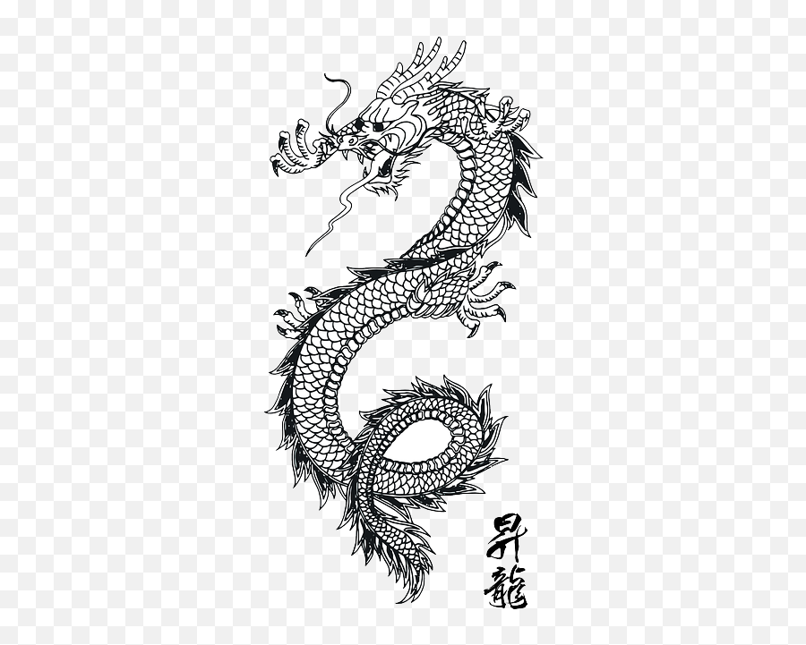 Dragon Lizard Monster - Chinese Dragon Tattoo Png Emoji,Dragon Tattoo Png