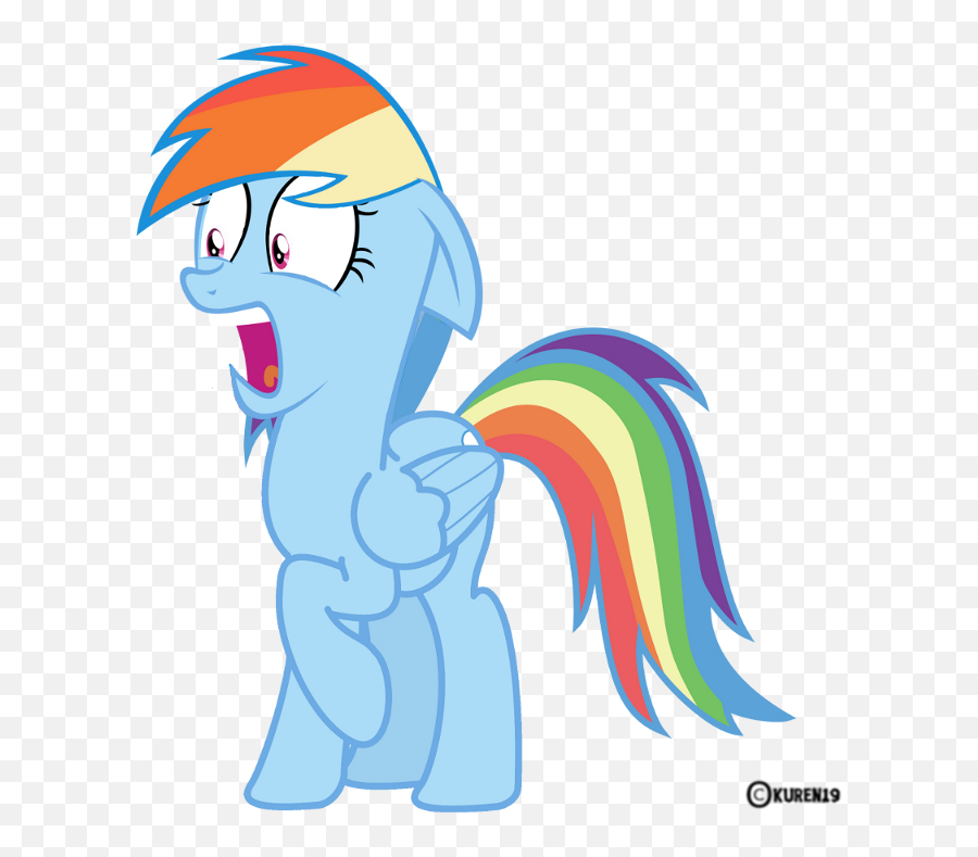Friendship Is Magic - Rainbow Dash Shocked Transparent Emoji,My Little Pony Clipart
