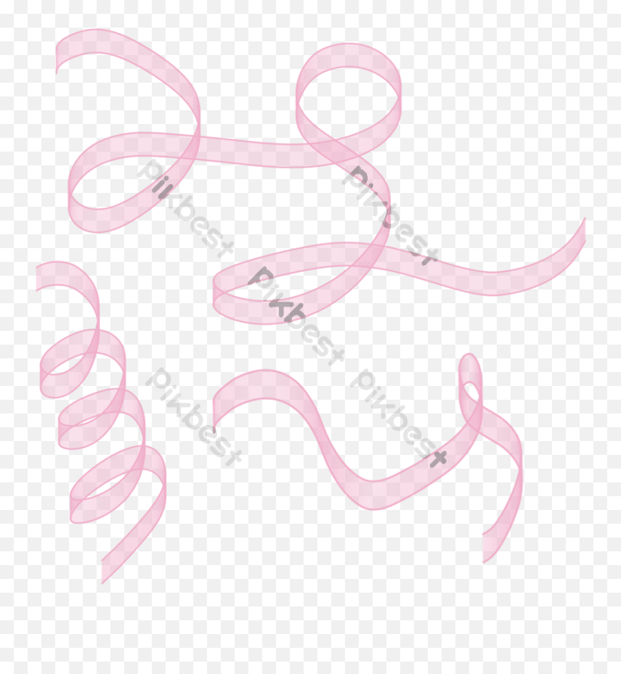 Floating Pink Ribbon Png Element - Girly Emoji,Pink Ribbon Png