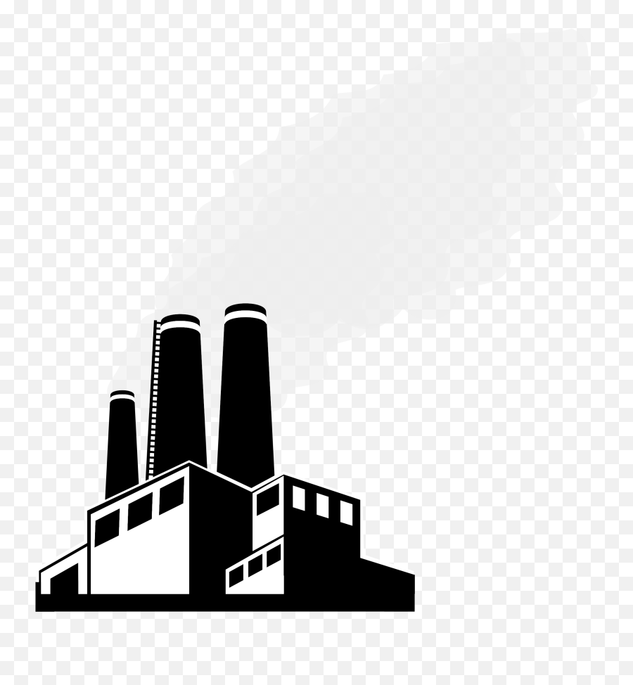 Capitol Building Clipart Png - Black And White Factory Vertical Emoji,Building Clipart
